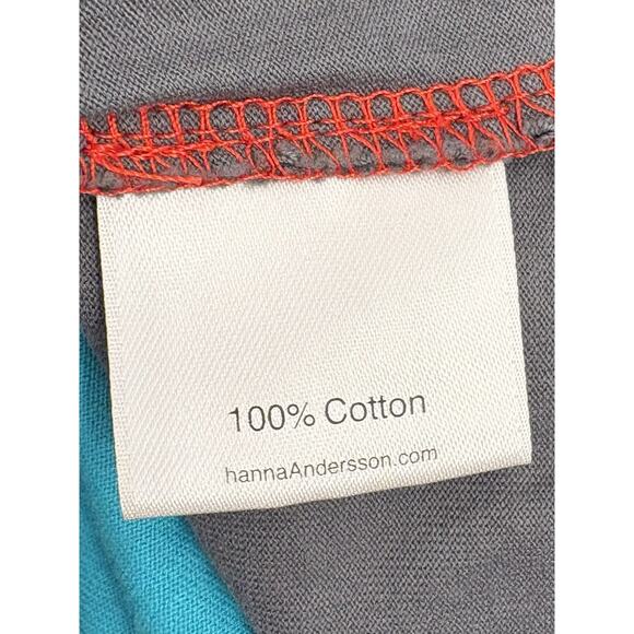 Hanna Andersson Flutter Sleeve Twirl Dress Size 120 (6/7) Colorblock Tiered - Picture 4 of 5